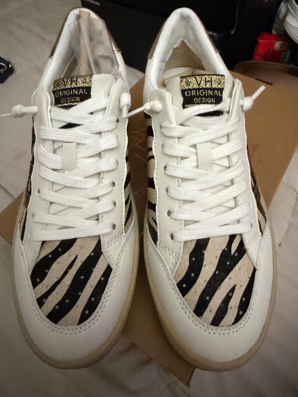 Vintage Havana  Next- NS White Zebra Multi Sneakers- Size 8.5